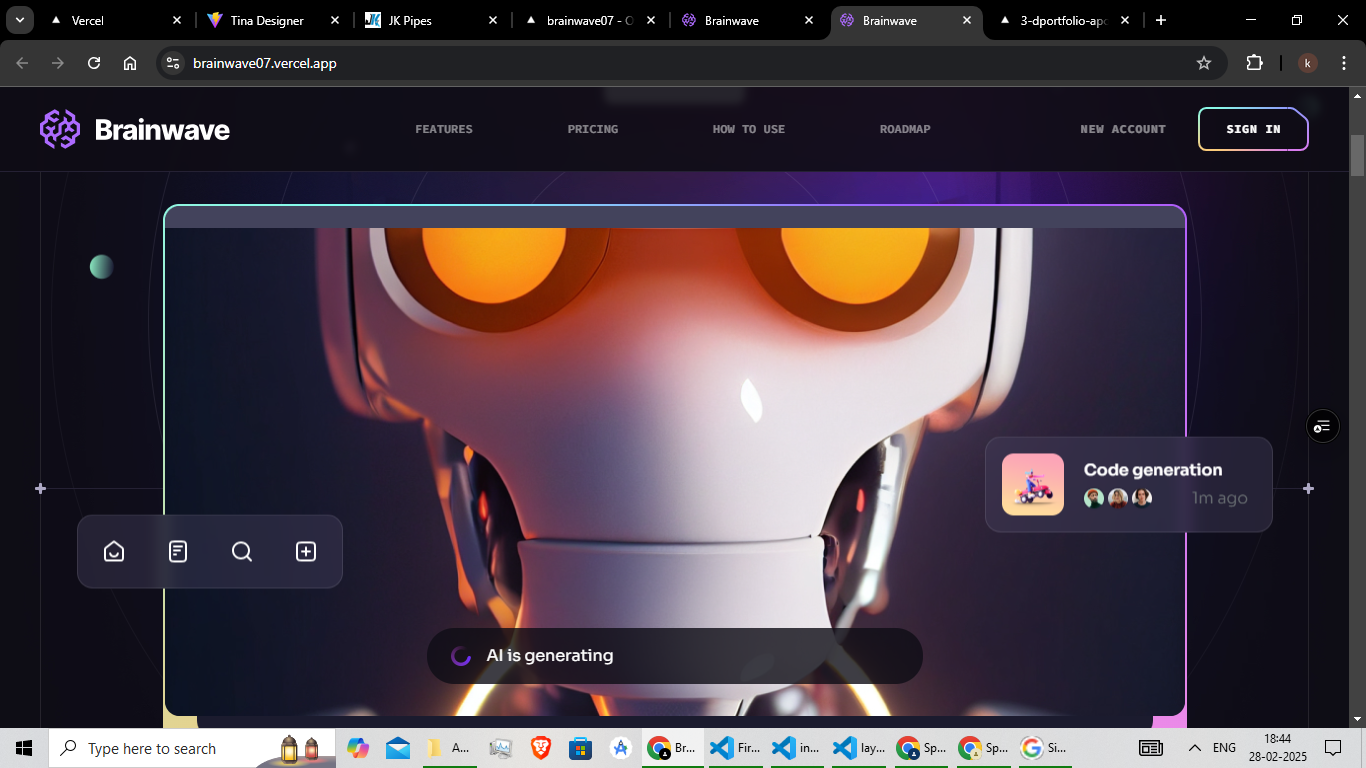Interactive Modern Website