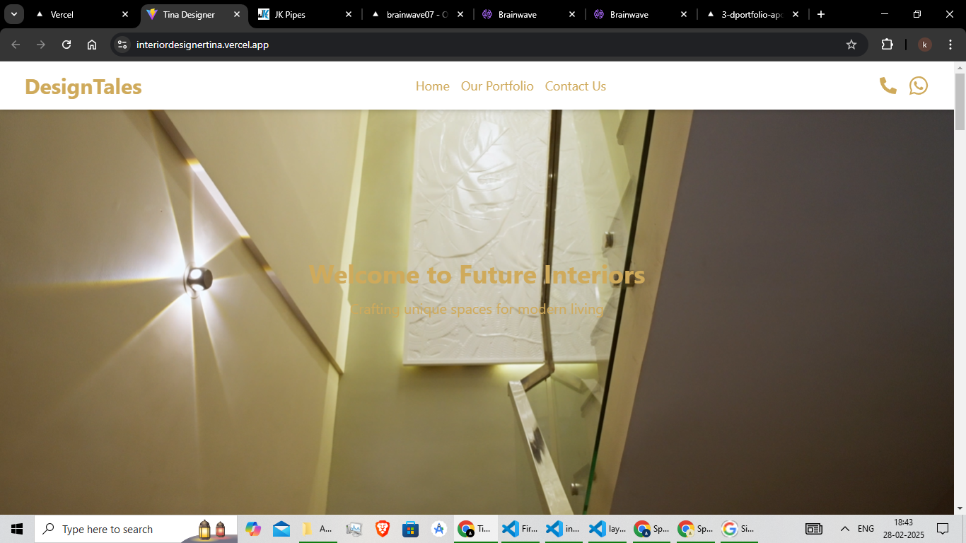 Interior Designer Website